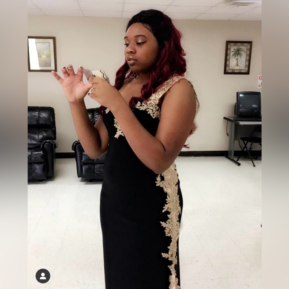 Black and Gold Dress